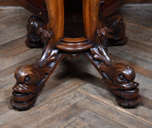 VICTORIAN WALNUT SNAPTOP TABLE - ADDITIONAL PHOTO 7