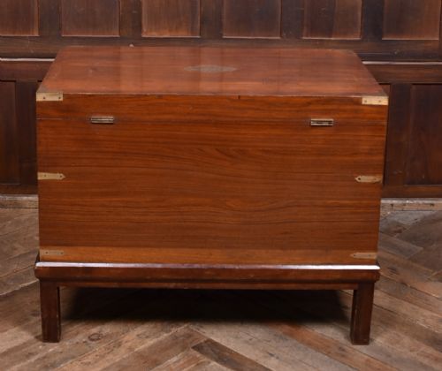 19TH CENTURY TEAK CAMPAIGN CHEST - ADDITIONAL PHOTO 19