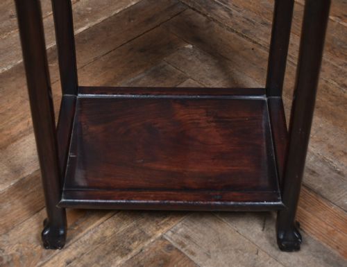CHINESE MARBLE TOP SIDE TABLE - ADDITIONAL PHOTO 4