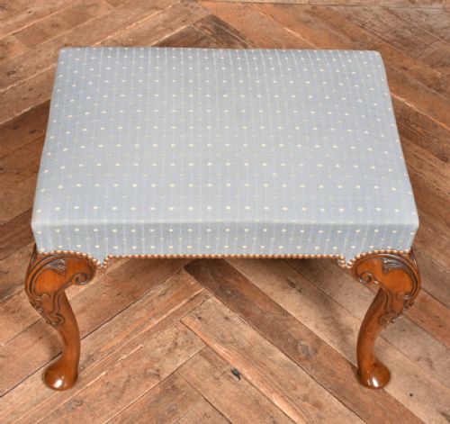 WALNUT CENTRE FOOT STOOL - ADDITIONAL PHOTO 5