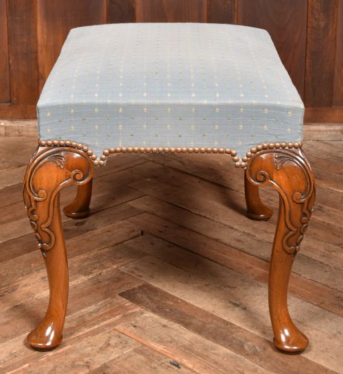 WALNUT CENTRE FOOT STOOL - ADDITIONAL PHOTO 6