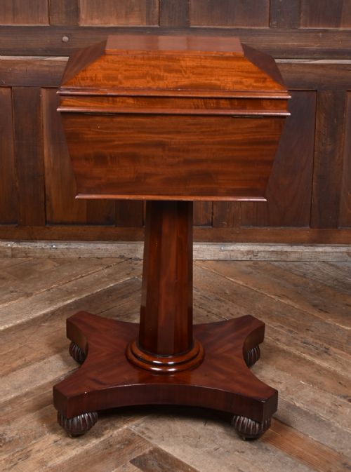 VICTORIAN MAHOGANY TEAPOY - ADDITIONAL PHOTO 6