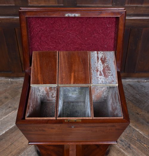 VICTORIAN MAHOGANY TEAPOY - ADDITIONAL PHOTO 10