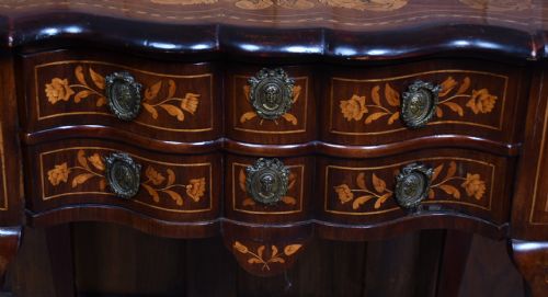 MAHOGANY DUTCH MARQUETRY LOWBOY - ADDITIONAL PHOTO 2