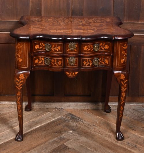 MAHOGANY DUTCH MARQUETRY LOWBOY - ADDITIONAL PHOTO 3