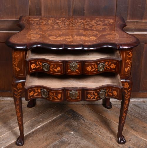 MAHOGANY DUTCH MARQUETRY LOWBOY - ADDITIONAL PHOTO 8
