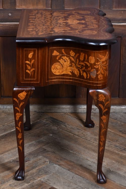 MAHOGANY DUTCH MARQUETRY LOWBOY - ADDITIONAL PHOTO 13