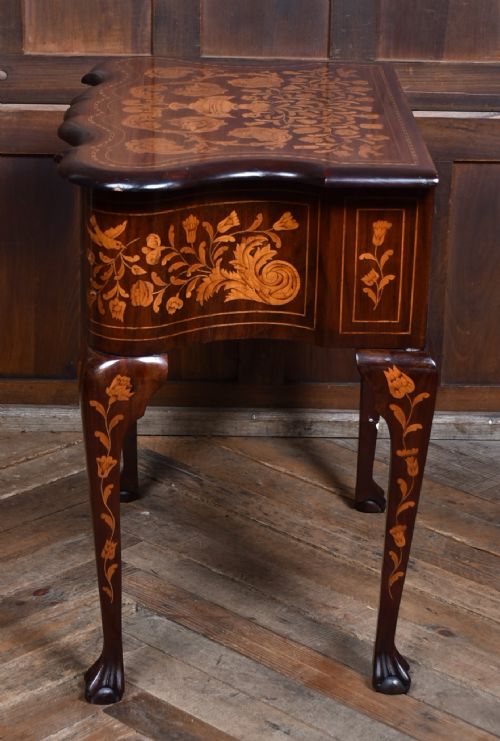 MAHOGANY DUTCH MARQUETRY LOWBOY - ADDITIONAL PHOTO 15