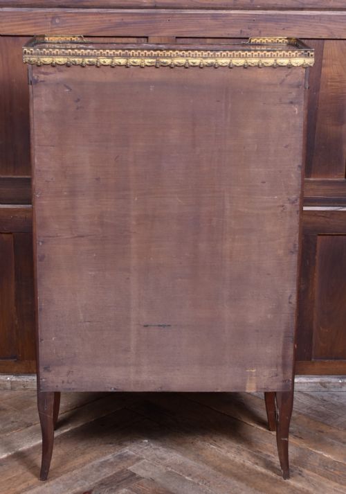 FRENCH MARBLE TOP VITRINE DISPLAY CABINET - ADDITIONAL PHOTO 11