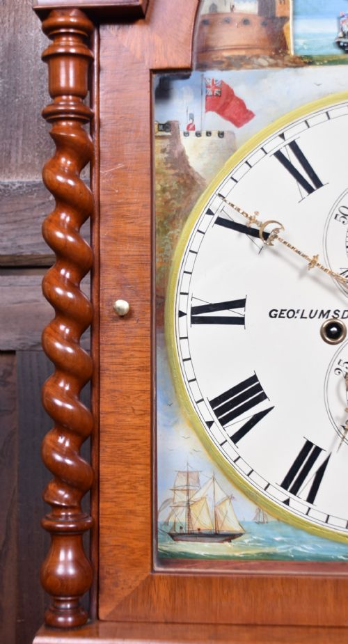 SCOTTISH MAHOGANY LONGCASE GRANDFATHER CLOCK - ADDITIONAL PHOTO 13
