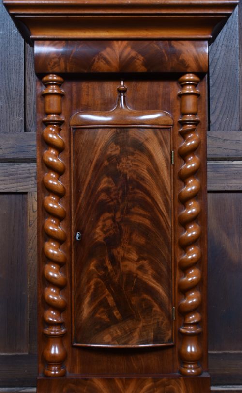 SCOTTISH MAHOGANY LONGCASE GRANDFATHER CLOCK - ADDITIONAL PHOTO 14