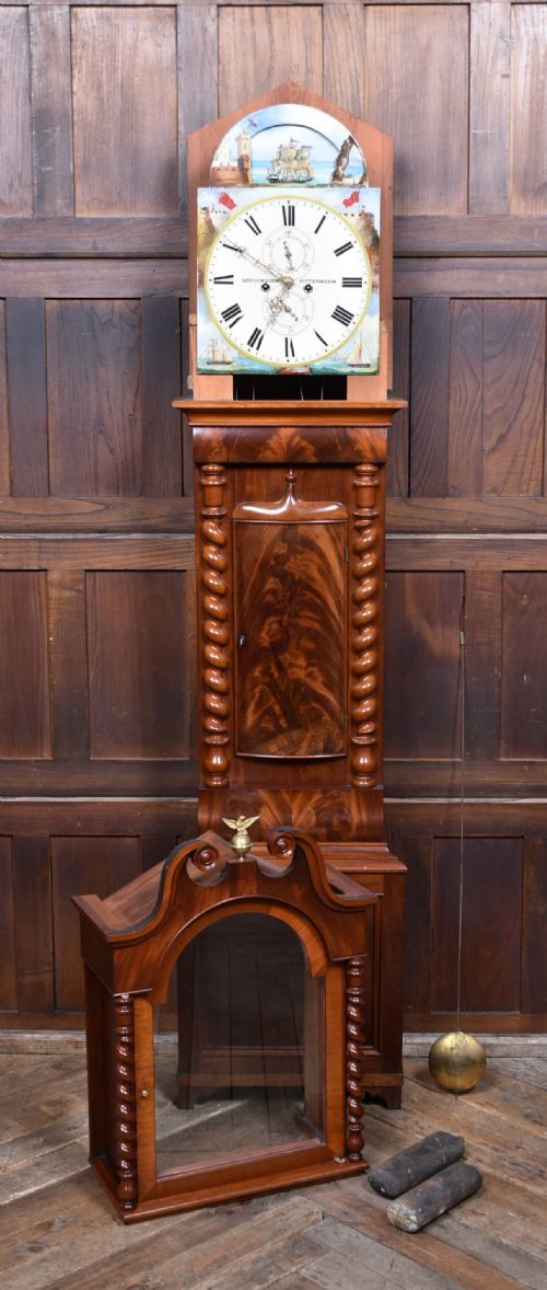 SCOTTISH MAHOGANY LONGCASE GRANDFATHER CLOCK - ADDITIONAL PHOTO 23