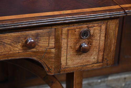 REGENCY ROSEWOOD SOFA TABLE - ADDITIONAL PHOTO 5