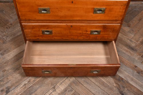 VICTORIAN MAHOGANY CAMPAIGN CHEST - ADDITIONAL PHOTO 4