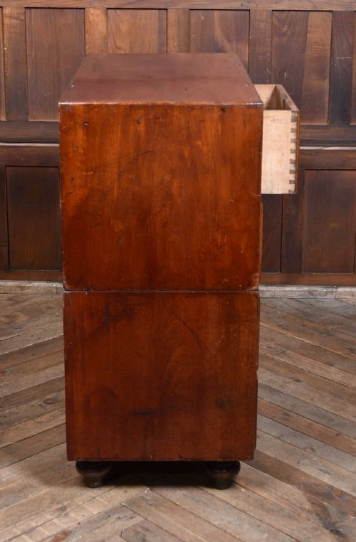 VICTORIAN MAHOGANY CAMPAIGN CHEST - ADDITIONAL PHOTO 9