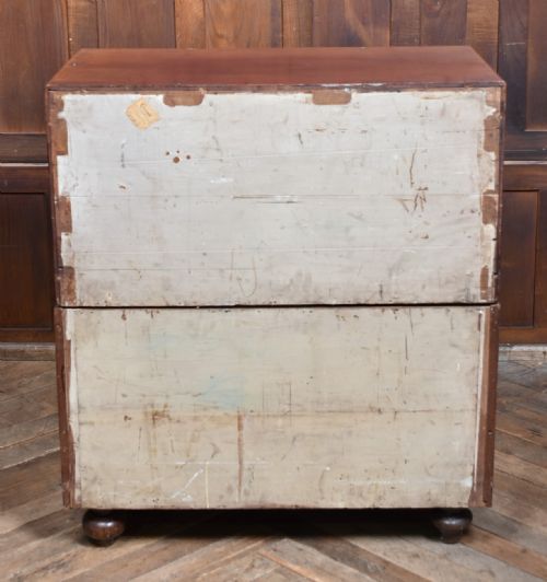 VICTORIAN MAHOGANY CAMPAIGN CHEST - ADDITIONAL PHOTO 11