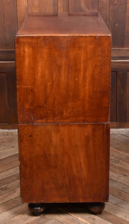 VICTORIAN MAHOGANY CAMPAIGN CHEST - ADDITIONAL PHOTO 12