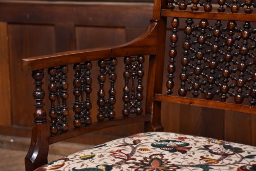 EDWARDIAN MOORISH ARMCHAIR - ADDITIONAL PHOTO 2