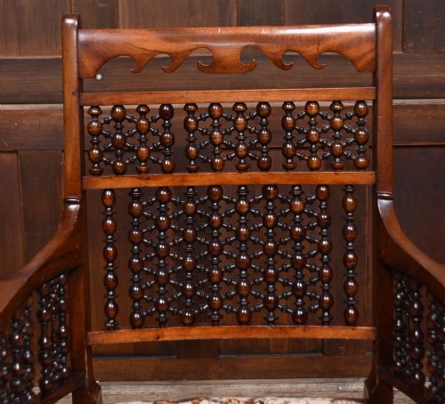 EDWARDIAN MOORISH ARMCHAIR - ADDITIONAL PHOTO 3