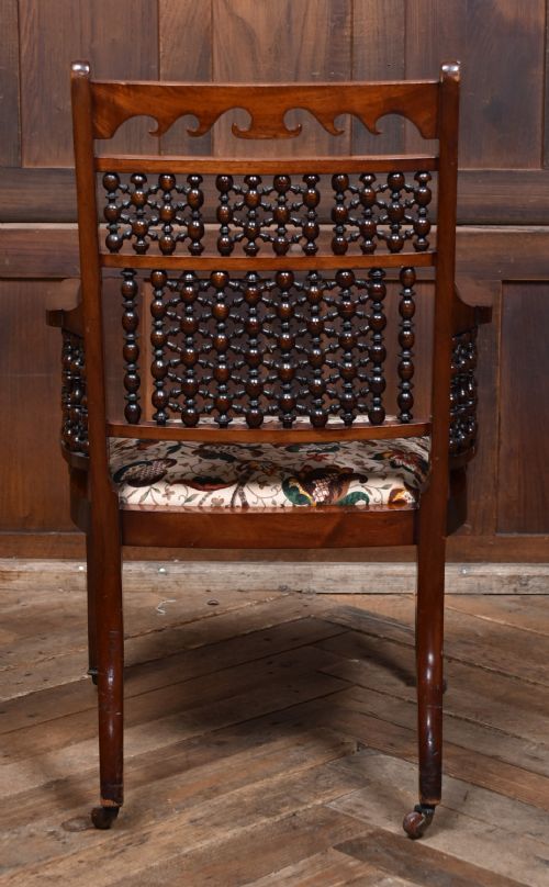 EDWARDIAN MOORISH ARMCHAIR - ADDITIONAL PHOTO 7