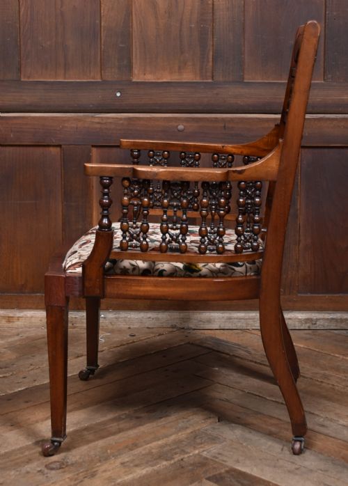 EDWARDIAN MOORISH ARMCHAIR - ADDITIONAL PHOTO 8