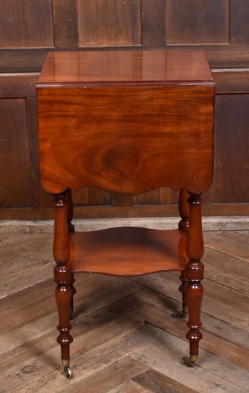 VICTORIAN MAHOGANY DROPLEAF TABLE - ADDITIONAL PHOTO 2