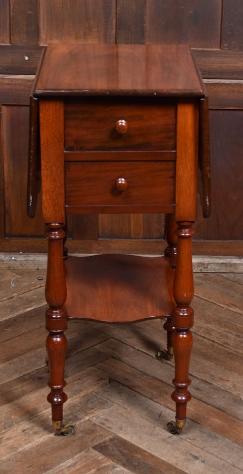 VICTORIAN MAHOGANY DROPLEAF TABLE - ADDITIONAL PHOTO 3