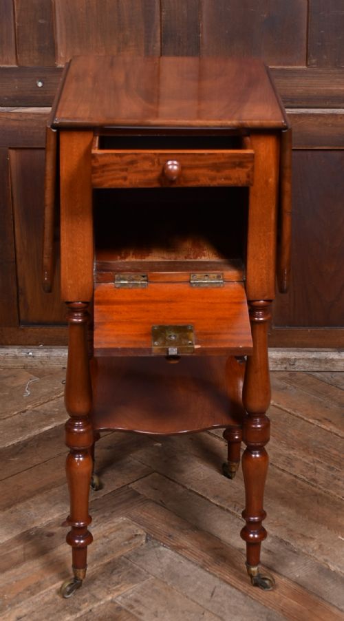 VICTORIAN MAHOGANY DROPLEAF TABLE - ADDITIONAL PHOTO 5