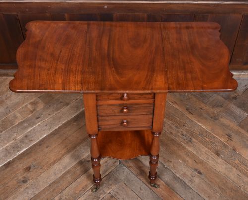 VICTORIAN MAHOGANY DROPLEAF TABLE - ADDITIONAL PHOTO 9