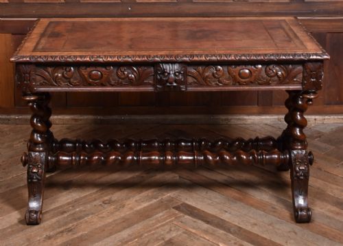 VICTORIAN OAK GREEN MAN TABLE - ADDITIONAL PHOTO 1