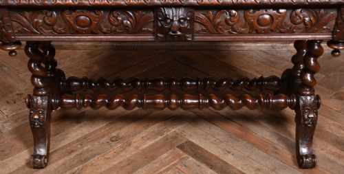 VICTORIAN OAK GREEN MAN TABLE - ADDITIONAL PHOTO 2