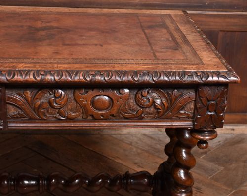 VICTORIAN OAK GREEN MAN TABLE - ADDITIONAL PHOTO 3