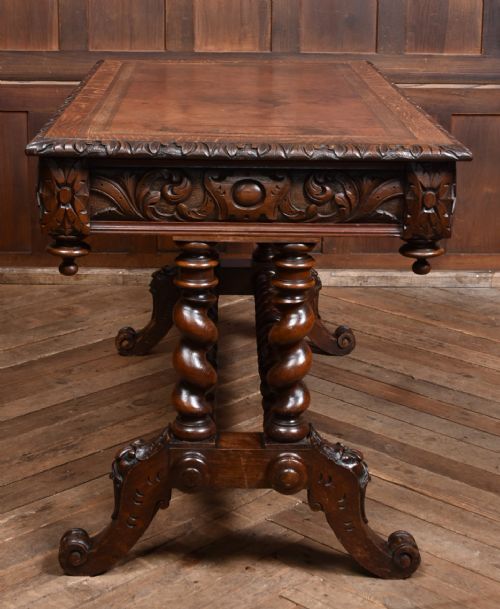 VICTORIAN OAK GREEN MAN TABLE - ADDITIONAL PHOTO 7