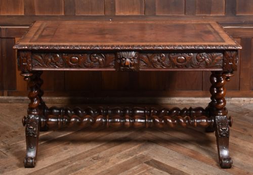 VICTORIAN OAK GREEN MAN TABLE - ADDITIONAL PHOTO 8