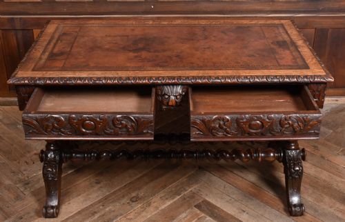 VICTORIAN OAK GREEN MAN TABLE - ADDITIONAL PHOTO 11