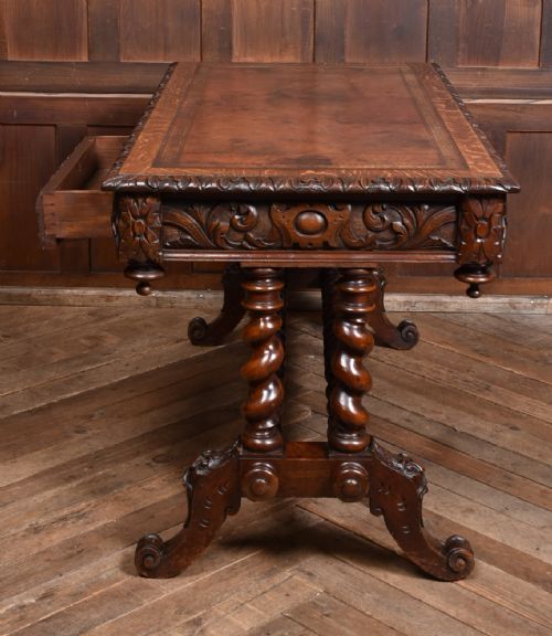 VICTORIAN OAK GREEN MAN TABLE - ADDITIONAL PHOTO 12