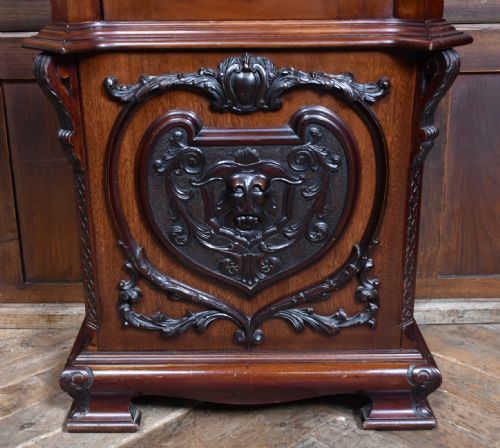 9FT MAHOGANY LONG CASE GRANDFATHER CLOCK - ADDITIONAL PHOTO 14