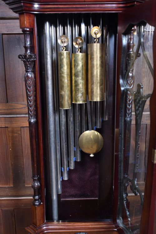 9FT MAHOGANY LONG CASE GRANDFATHER CLOCK - ADDITIONAL PHOTO 16