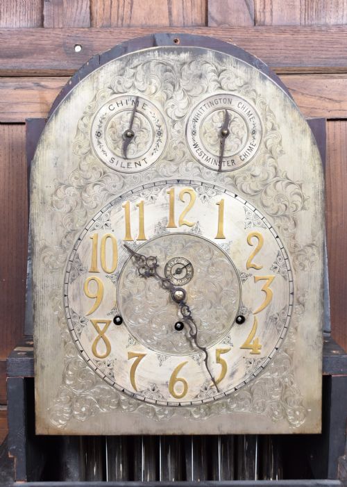9FT MAHOGANY LONG CASE GRANDFATHER CLOCK - ADDITIONAL PHOTO 19