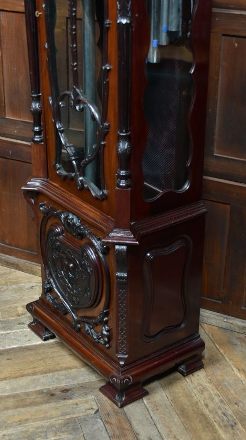 9FT MAHOGANY LONG CASE GRANDFATHER CLOCK - ADDITIONAL PHOTO 27