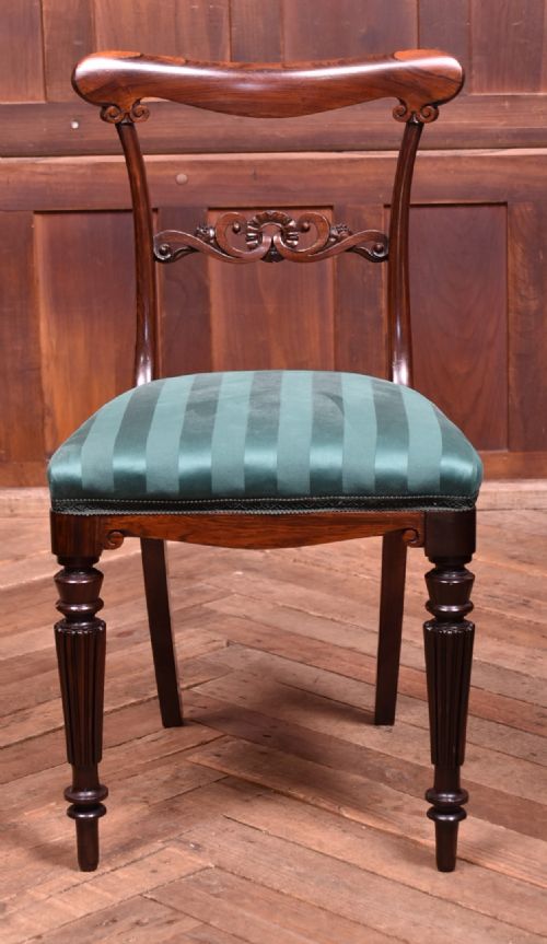 VICTORIAN SET OF 6 ROSEWOOD DINING CHAIRS - ADDITIONAL PHOTO 3