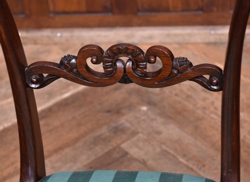 VICTORIAN SET OF 6 ROSEWOOD DINING CHAIRS - ADDITIONAL PHOTO 4