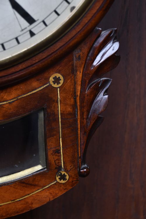 VICTORIAN SINGLE FUSEE WALL CLOCK - ADDITIONAL PHOTO 5