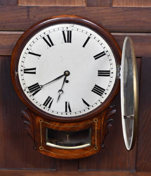 VICTORIAN SINGLE FUSEE WALL CLOCK - ADDITIONAL PHOTO 6