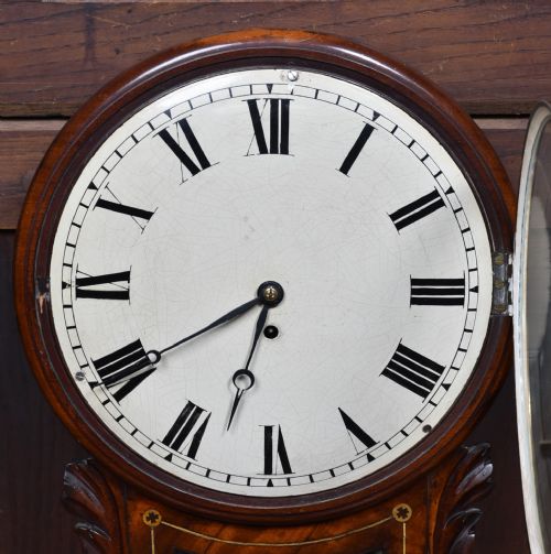 VICTORIAN SINGLE FUSEE WALL CLOCK - ADDITIONAL PHOTO 7