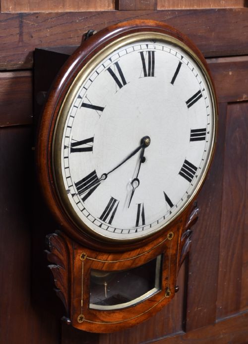 VICTORIAN SINGLE FUSEE WALL CLOCK - ADDITIONAL PHOTO 8