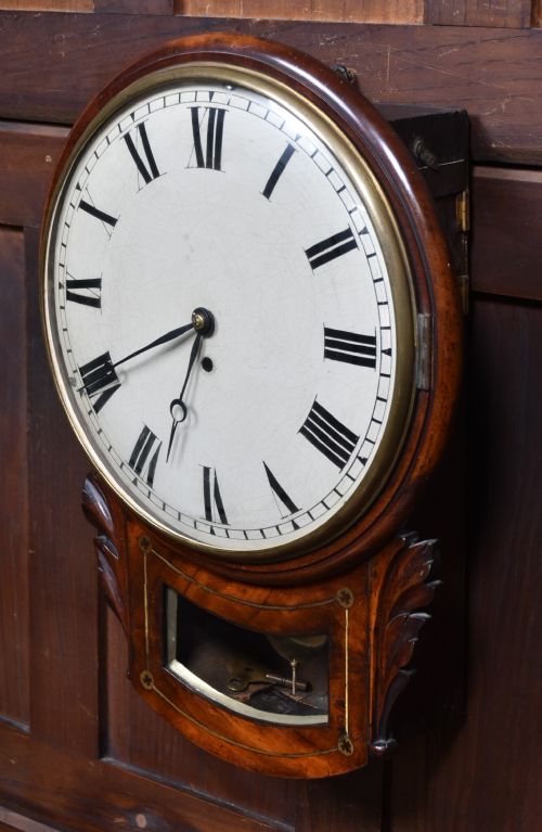 VICTORIAN SINGLE FUSEE WALL CLOCK - ADDITIONAL PHOTO 9