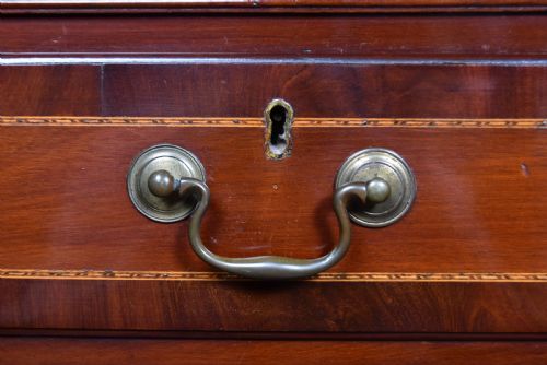 GEORGIAN MAHOGANY CHEST ON CHEST - ADDITIONAL PHOTO 2