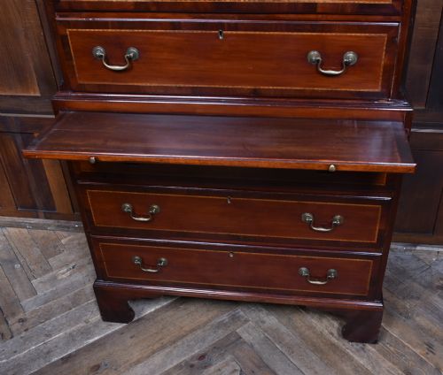 GEORGIAN MAHOGANY CHEST ON CHEST - ADDITIONAL PHOTO 7
