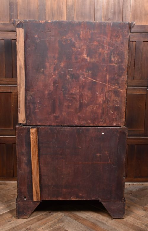 GEORGIAN MAHOGANY CHEST ON CHEST - ADDITIONAL PHOTO 10